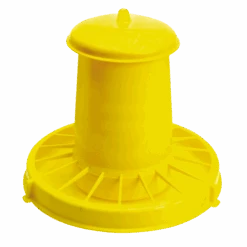 Futterautomat Mit Deckel Für Geflügel Gelb 7kg