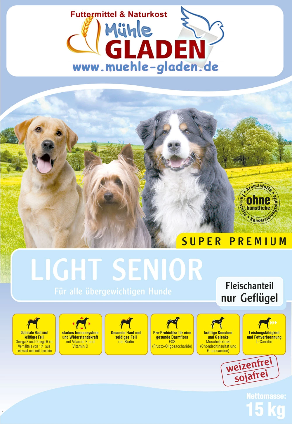 Gladen Light Senior, 5kg 3 Gladen Light Senior, 5kg